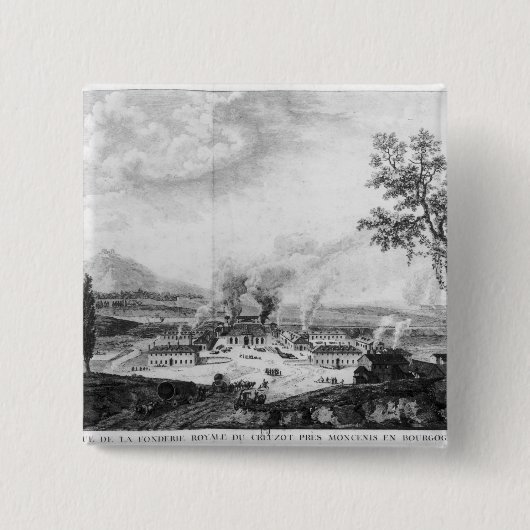 Königliche Gießerei bei Le Creusot im Jahre 1787 Button (Vorderseite)