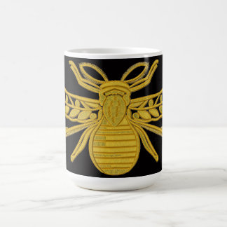 Königliche Goldene Biene Imitation von Stickerei Kaffeetasse
