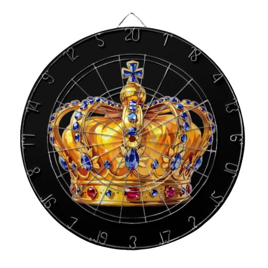Königliche goldene Krone Dartscheibe (vorne)