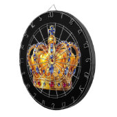 Königliche goldene Krone Dartscheibe (Vorderseite rechts)