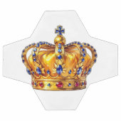 Königliche goldene Krone Fußball (Flach)