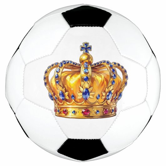 Königliche goldene Krone Fußball (Vorderseite)