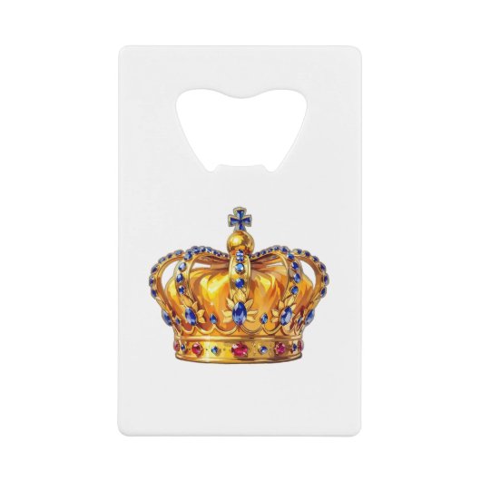 Königliche goldene Krone Geldbeutel Flaschenöffner (Vorderseite)
