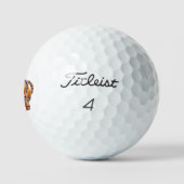 Königliche goldene Krone Golfball (Logo)