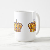 Königliche goldene Krone Kaffeetasse (VorderseiteRechts)