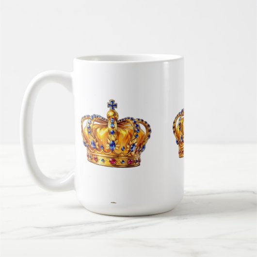 Königliche goldene Krone Kaffeetasse (Links)