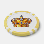 Königliche goldene Krone Pokerchips (Einzeln)