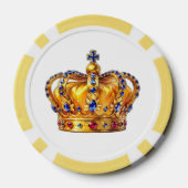Königliche goldene Krone Pokerchips (Rückseite)
