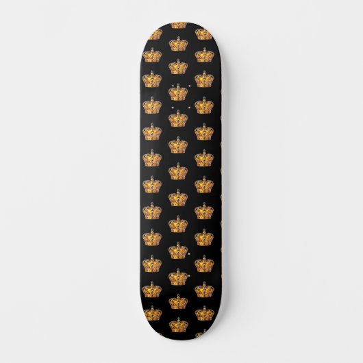 Königliche goldene Krone Skateboard (Vorderseite)