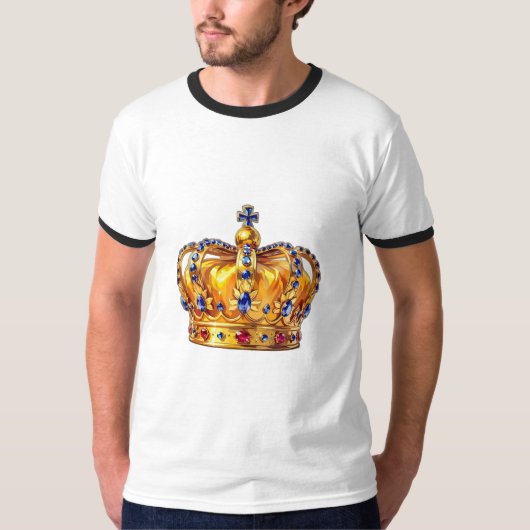 Königliche goldene Krone T-Shirt (Vorderseite)