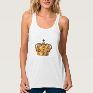 Königliche goldene Krone Tank Top