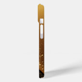 💎 Königliche goldene Tröpfchen funkelnde Flüssigm Case-Mate iPhone Hülle (Rückseite / Links)