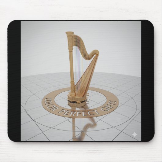 Königliche Goldharfe-Mauspad Mousepad (Vorne)