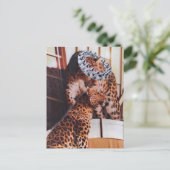 Königliche große Katzen Collage Postkarte (Stehend Vorderseite)