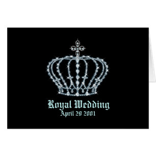 Königliche Hochzeit 5,6" x 4" Karte