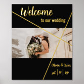 Königliche Hochzeit Begrüßung echtes Folienzeichen Foliendrucke (Vorderseite)