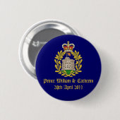 Königliche Hochzeit Button (Vorne & Hinten)