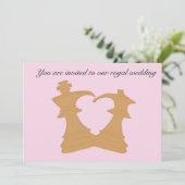 Königliche Hochzeit Einladung (Stehend Vorderseite)