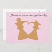 Königliche Hochzeit Einladung (Vorne/Hinten)