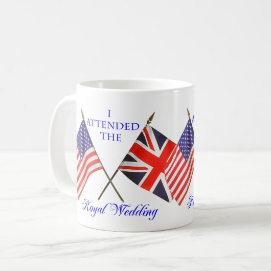 Königliche Hochzeit Kaffeetasse (Vorderseite Links)