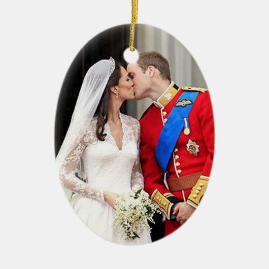 Königliche Hochzeit Keramik Ornament (Vorne)