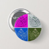 Königliche Hochzeit/Krone Button (Vorne & Hinten)