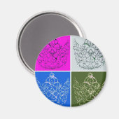 Königliche Hochzeit/Krone Magnet (Vorderseite/Rückseite)