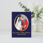 Königliche Hochzeit Postkarte (Stehend Vorderseite)