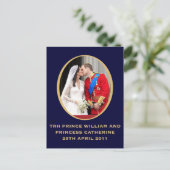 Königliche Hochzeit Postkarte (Stehend Vorderseite)