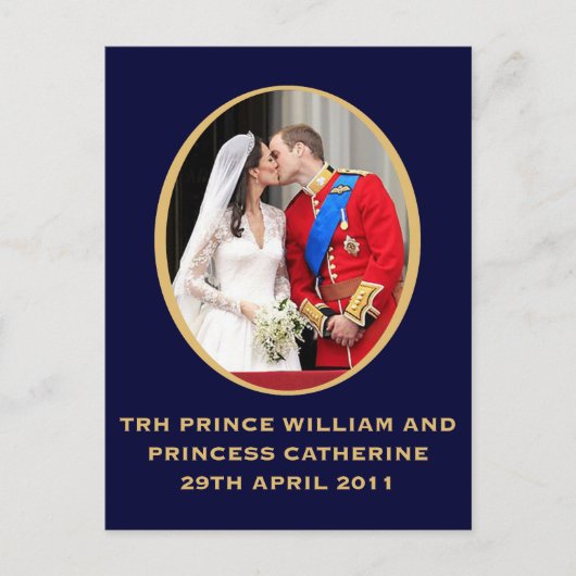 Königliche Hochzeit Postkarte (Vorderseite)