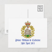 Königliche Hochzeit Postkarte (Vorne/Hinten)