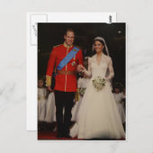 Königliche Hochzeit Postkarte (Vorne/Hinten)
