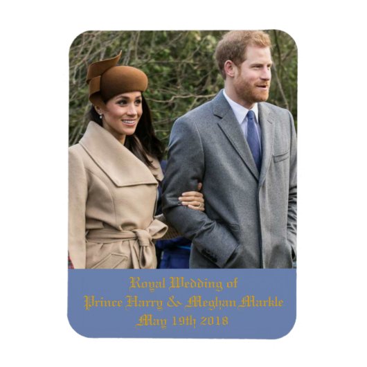 Königliche Hochzeit von Prinz Harry & Meghan Markl Magnet (Vertikal)