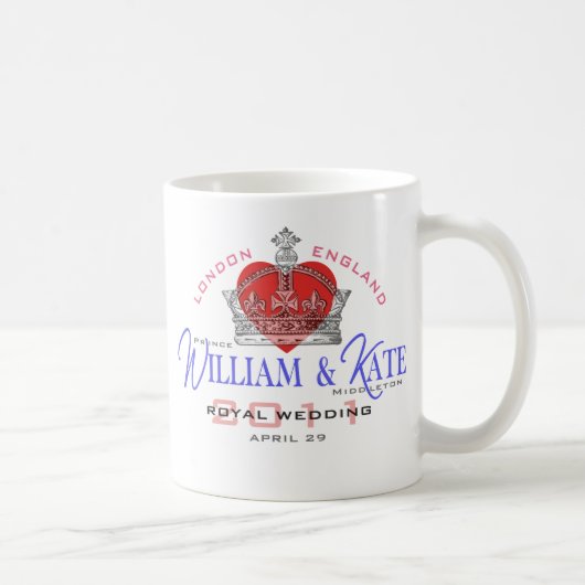 Königliche Hochzeit Williams u. Kate Kaffeetasse (Rechts)