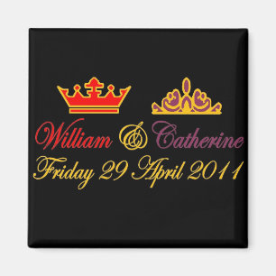 Königliche Hochzeit Williams und Catherine Magnet