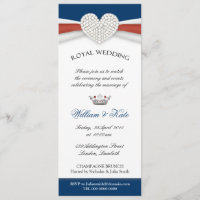 Königliche Hochzeits-Haus-Party Einladung