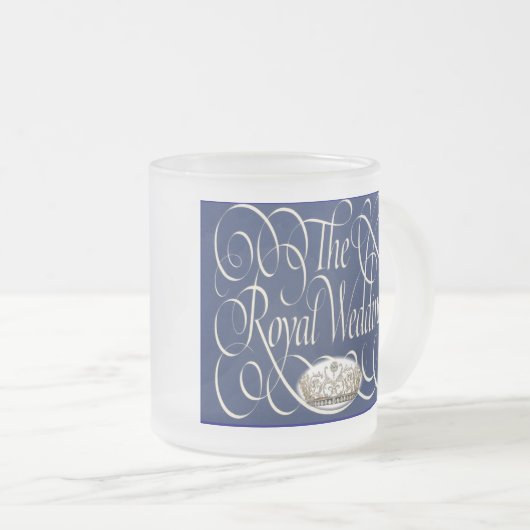 Königliche Hochzeits-Sammlerstücke Williams und Mattglastasse (VorderseiteRechts)