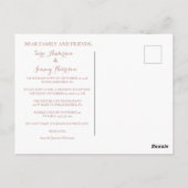 Königliche Hochzeitseinladung Postkarte (Rückseite)