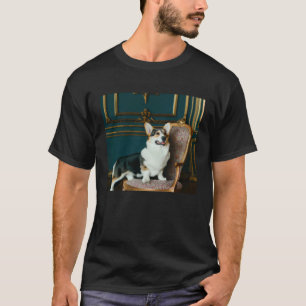 Königliche Hoheit Corgi-Porträt Hunde UK Pembroke T-Shirt