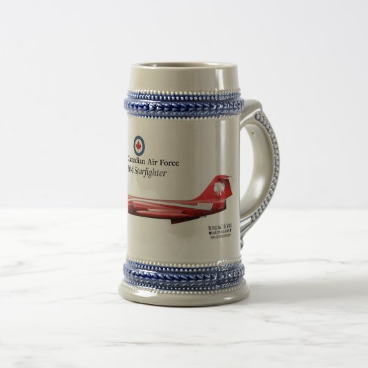Königliche kanadische Luftwaffe F-104 Starfighter Bierglas (VorderseiteRechts)