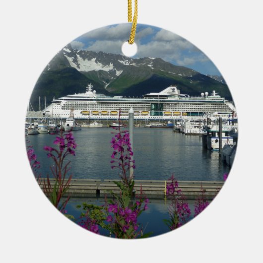 Königliche Karibische Meere in Seward Alaska Keramik Ornament (Vorne)