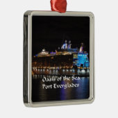 Königliche karibische Oase der Meere Ornament Aus Metall (Rechts)