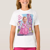 Königliche Karikatur 4. Geburtstag T-Shirt (Vorderseite)