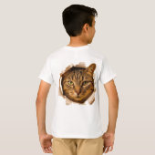 Königliche Katze Kinder T-Shirt (Schwarz voll)