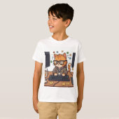 Königliche Katze Kinder T-Shirt (Vorne ganz)