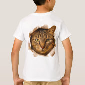 Königliche Katze Kinder T-Shirt (Rückseite)