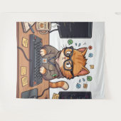 Königliche Katze Wandteppich (Vorderseite (Horizontal))