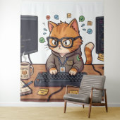 Königliche Katze Wandteppich (Beispiel)