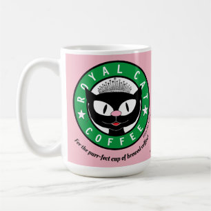 KÖNIGLICHE KATZEN KAFFEE Prinzessin Cartoon-Katze Kaffeetasse