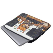 Königliche Katzen-Laptoptasche Laptopschutzhülle (Vorne Knopf)